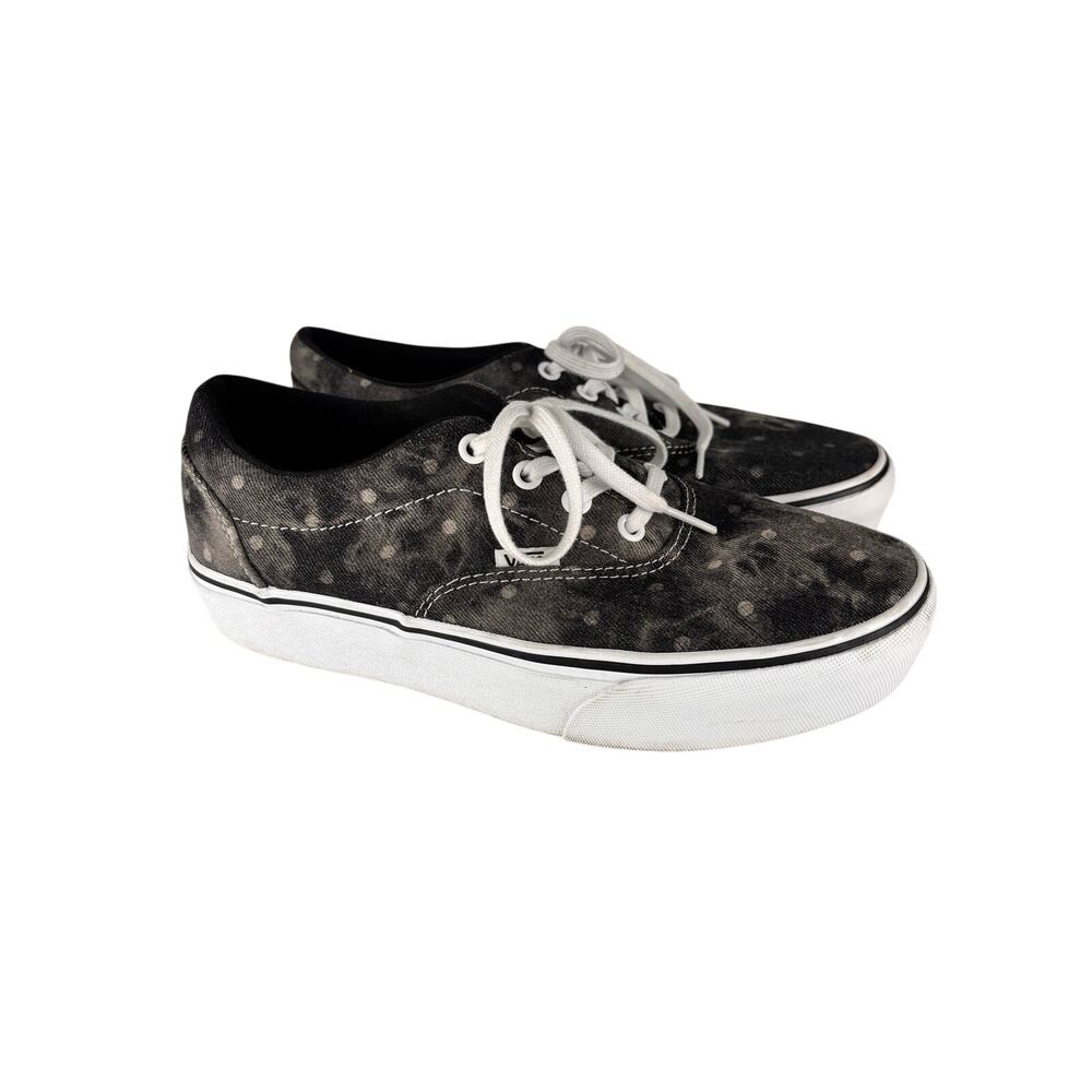 Vans Doheny Gray Acid Wash Polka Dot Sneakers Women’s 9.5 Canvas Lace Up Y2K